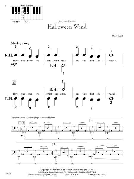 It's Halloween by Mary Leaf Easy Piano - Digital Sheet Music