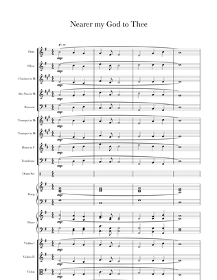 Nearer my God to Thee (for String Quartet)