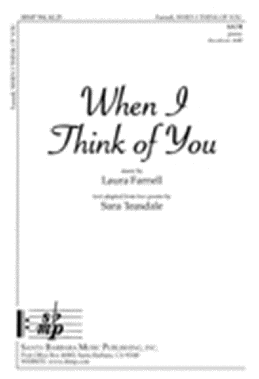 When I Think of You - SATB Octavo 4-Part scores gallery preview page 1