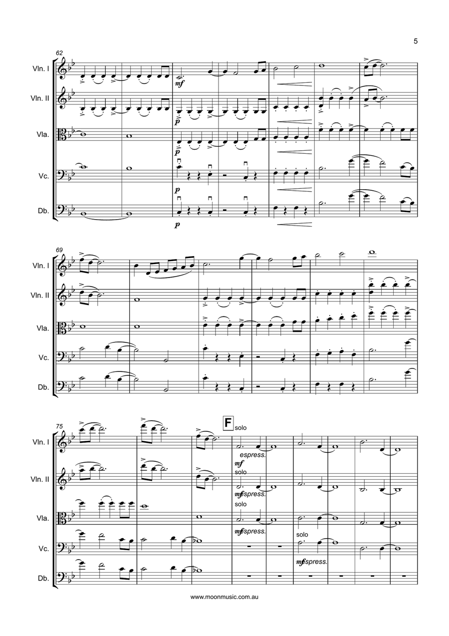 Valley of Sparks String Orchestra scores gallery preview page 5