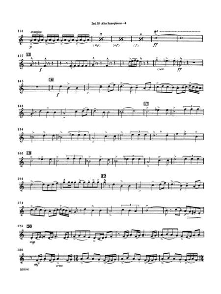 Alvamar Overture: 2nd E-flat Alto Saxophone