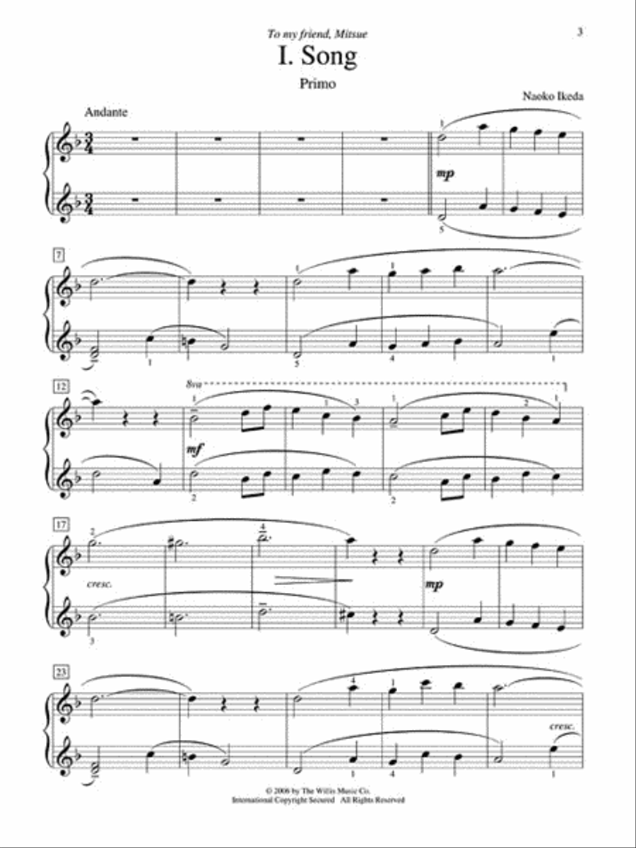 Pandora 1 Piano, 4-Hands scores gallery preview page 3