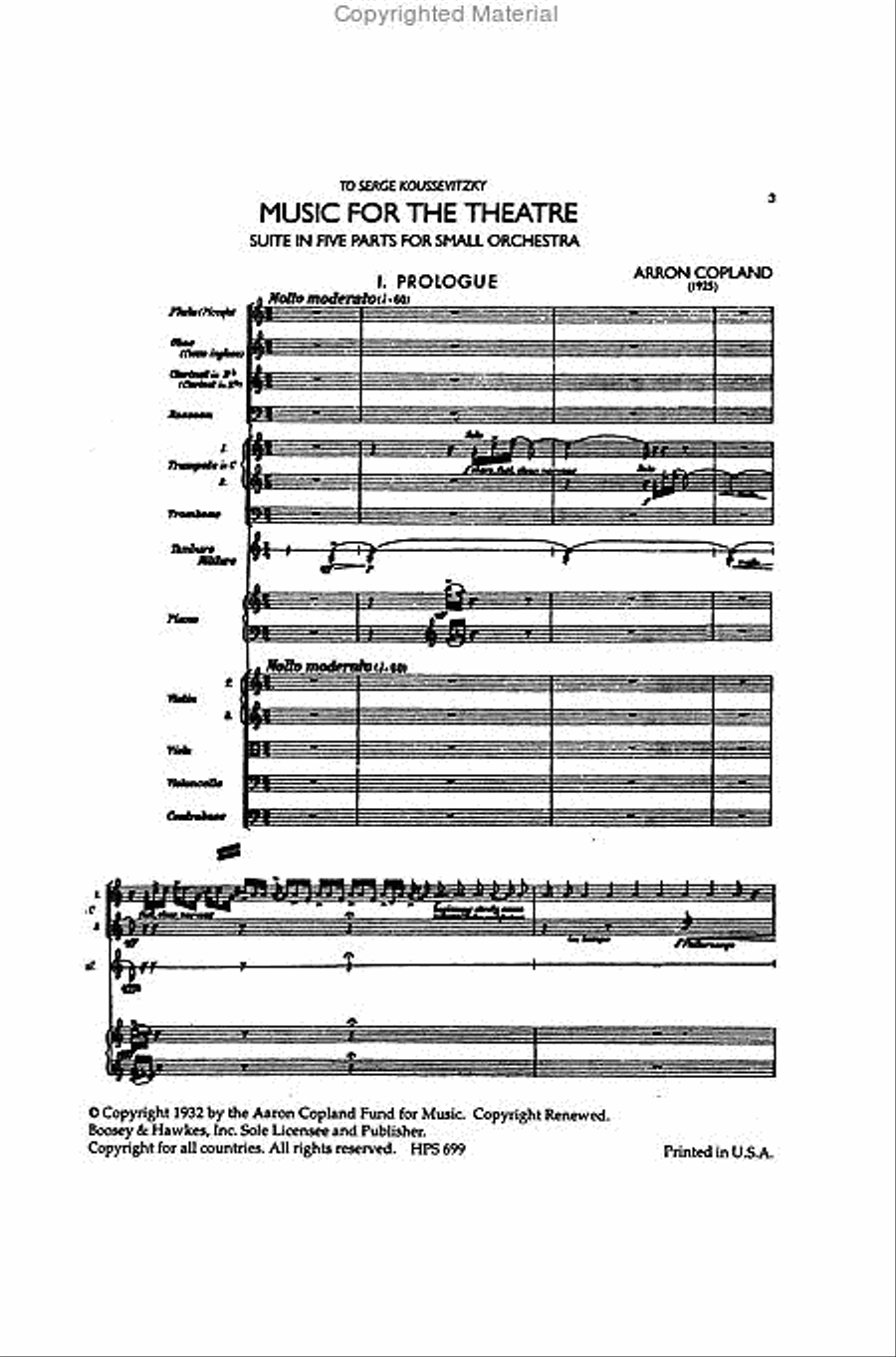 Music for the Theatre Orchestra scores gallery preview page 2
