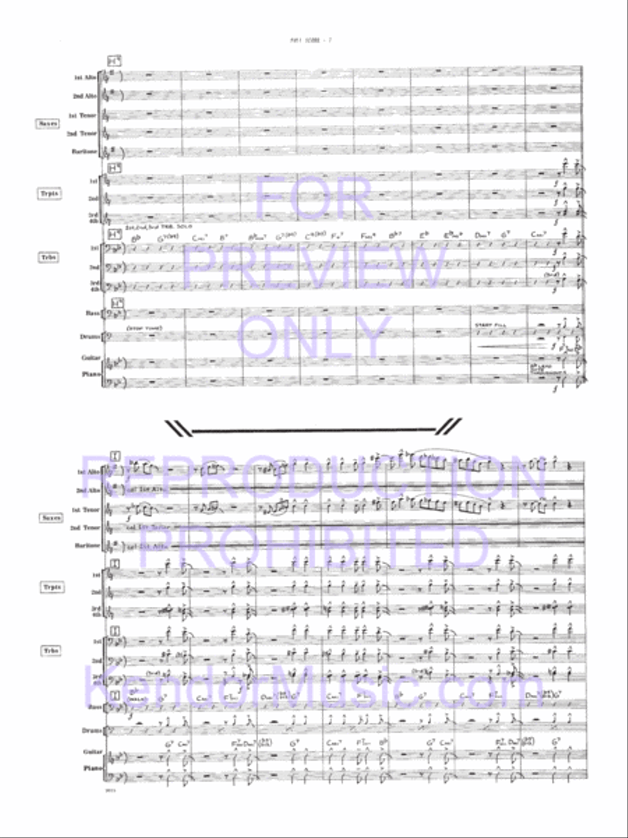 Moose The Mooche (Full Score) Jazz Ensemble scores gallery preview page 8