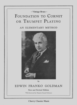 Book cover for Foundation to Cornet or Trumpet Playing, An Elementary Method