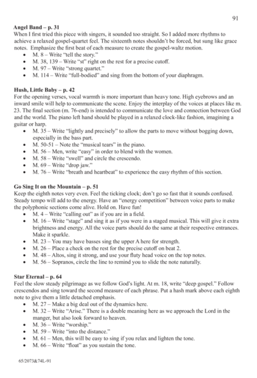 Go Sing It on the Mountain - SATB Score with Performance CD 4-Part scores gallery preview page 33