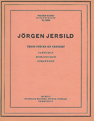 Jorgen Jersild: Trois Pieces En Concert (Piano)