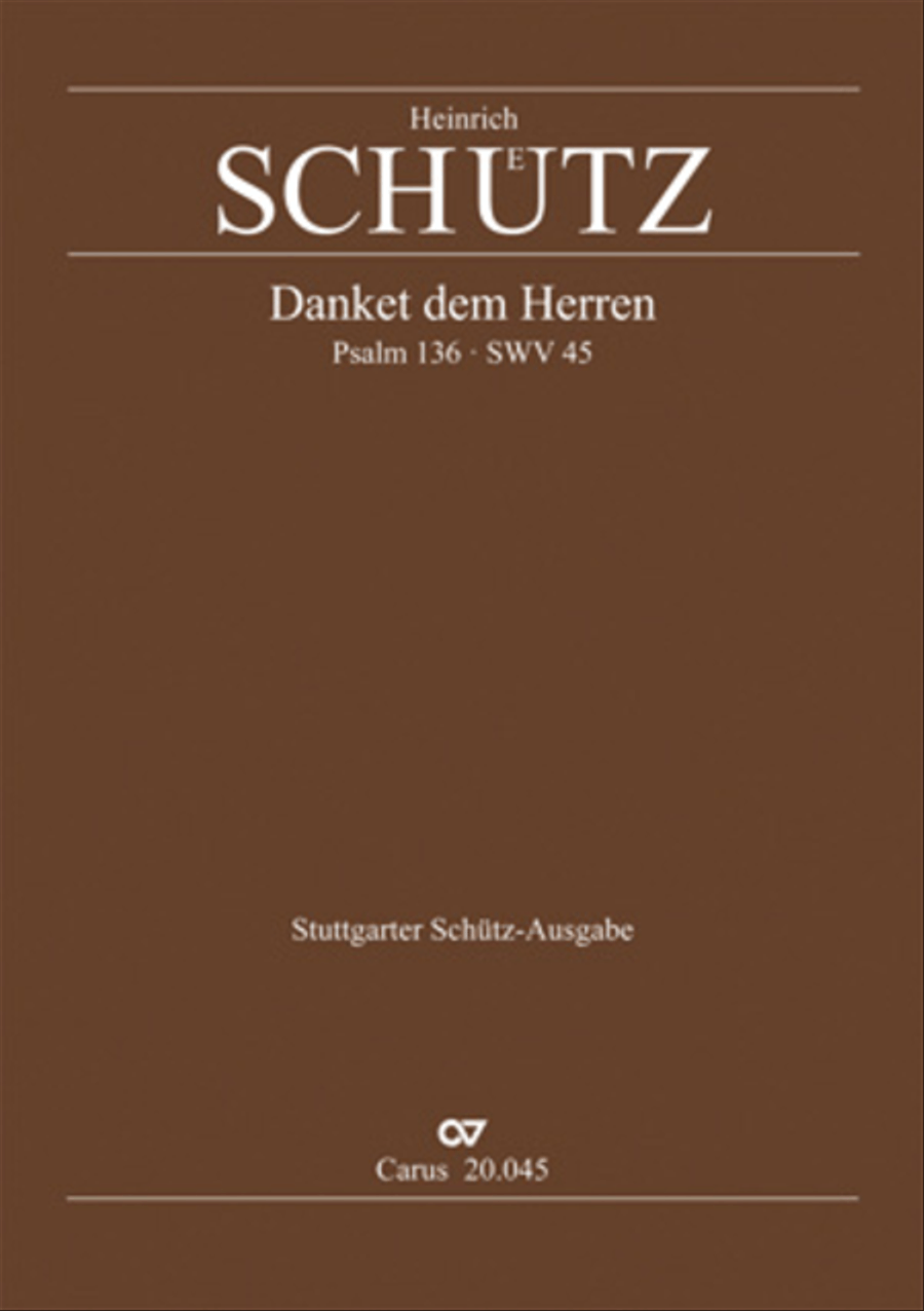 Praise ye the Lord God (Danket dem Herren, denn er ist freundlich) TTBB scores gallery preview page 1