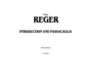 Book cover for Reger: Introduction and Passacaglia
