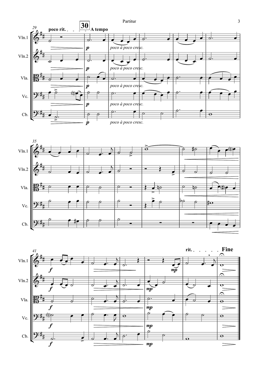 Ave Verum Corpus - W.A. Mozart - String Quintet String Quartet scores gallery preview page 3