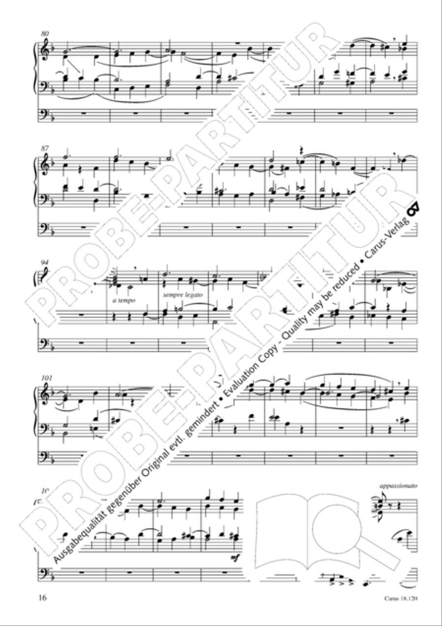 Sonata in D minor about the chorale O Haupt voll Blut und Wunden Organ scores gallery preview page 17