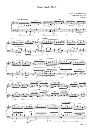 Piano Etude Op.1 No.8