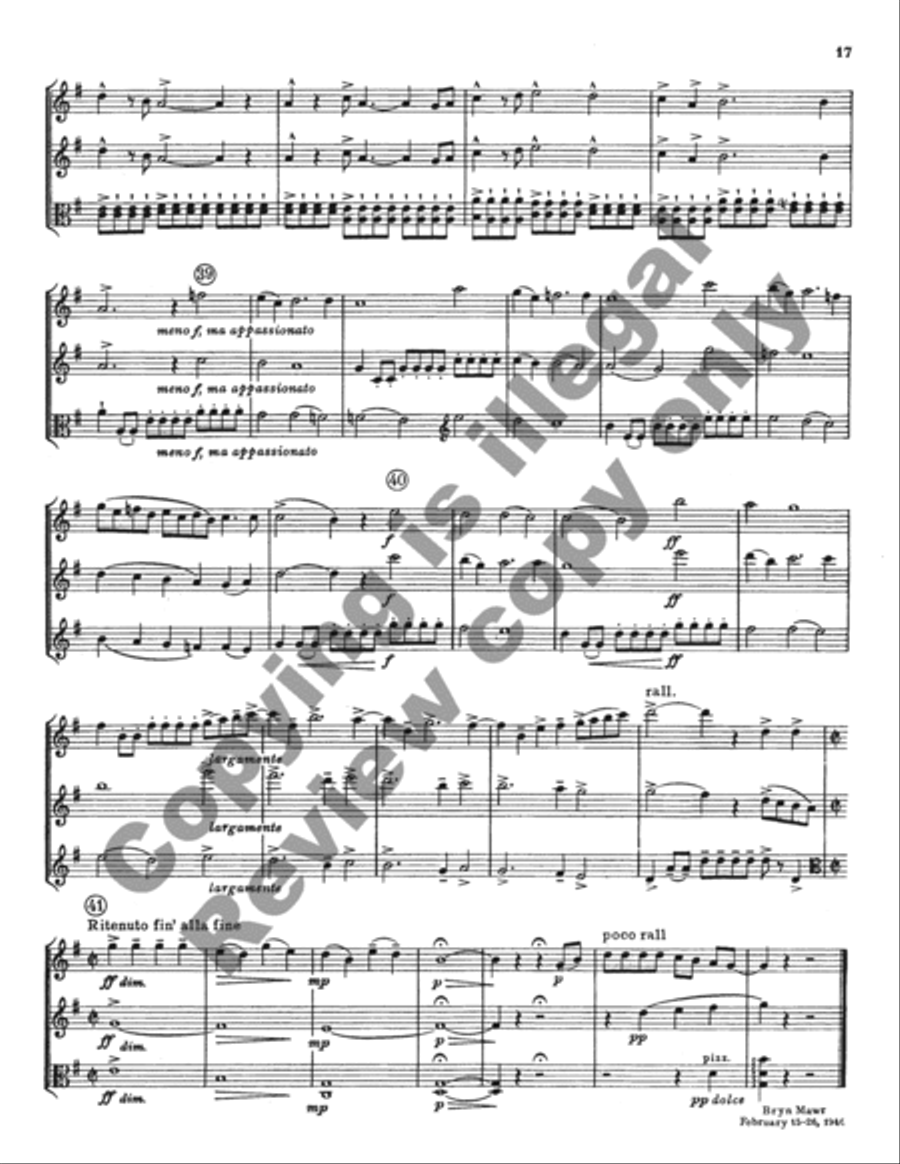 Suite for Oboe, Clarinet, and Viola Clarinet scores gallery preview page 16