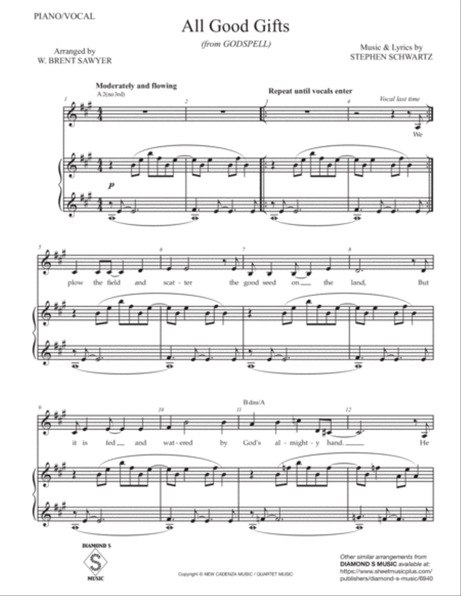 All Good Gifts Voice scores gallery preview page 3