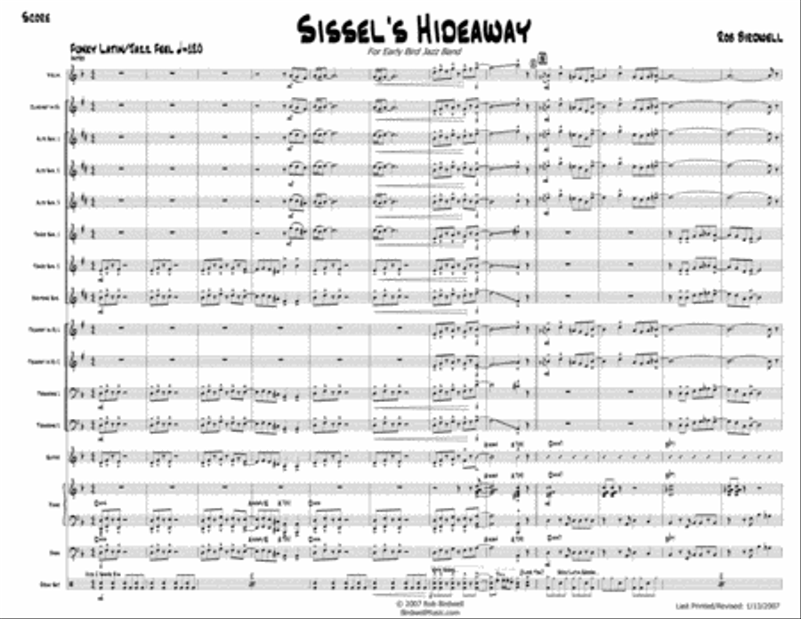 Sissel's Hideaway Large Ensemble scores gallery preview page 1