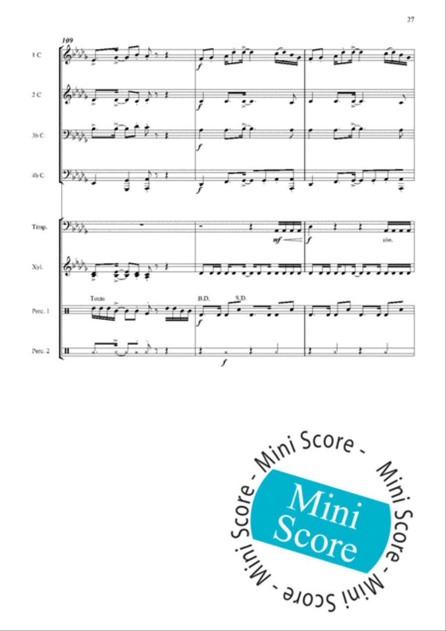 Syrielle Fanfare Band scores gallery preview page 36