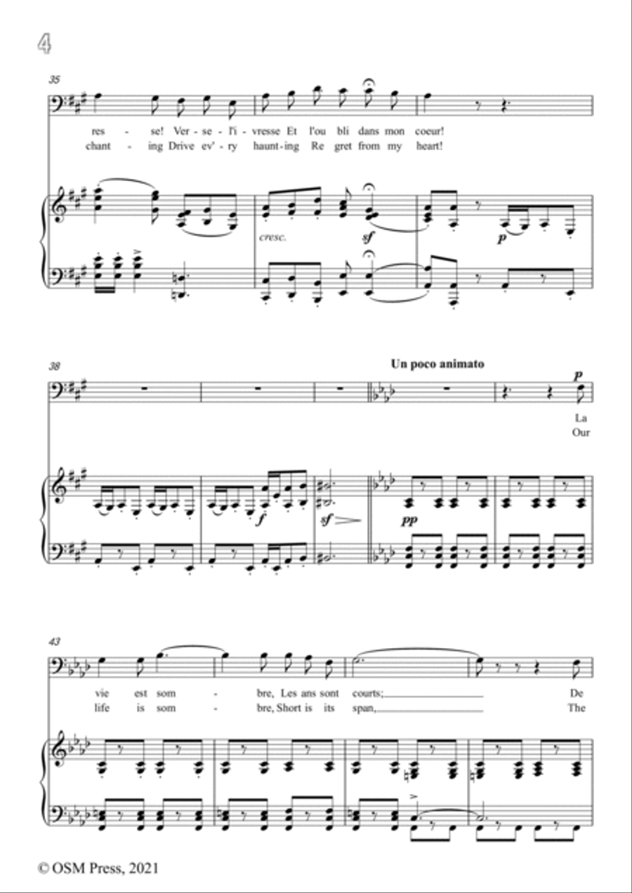 A. Thomas-O vin,dissipe le tristesse,in A Major,from Hamlet,for Voice and Piano Voice Solo scores gallery preview page 6