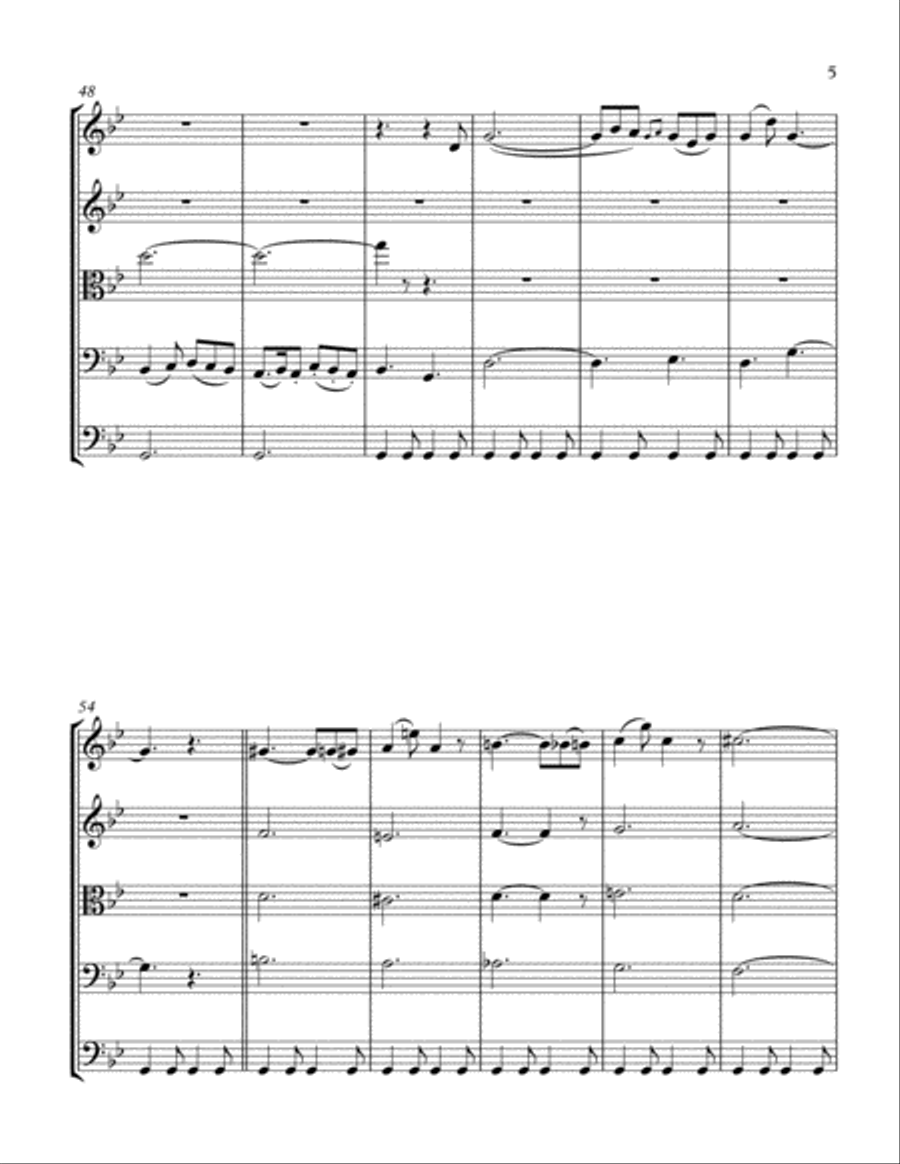Il Vecchio Castello String Quintet Moussorgsky String Quartet scores gallery preview page 5