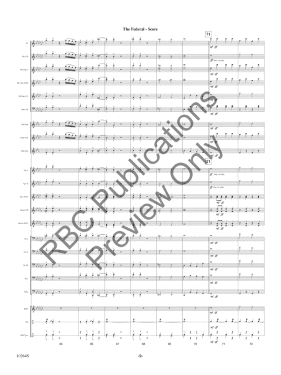 The Federal The Federal Concert Band scores gallery preview page 11