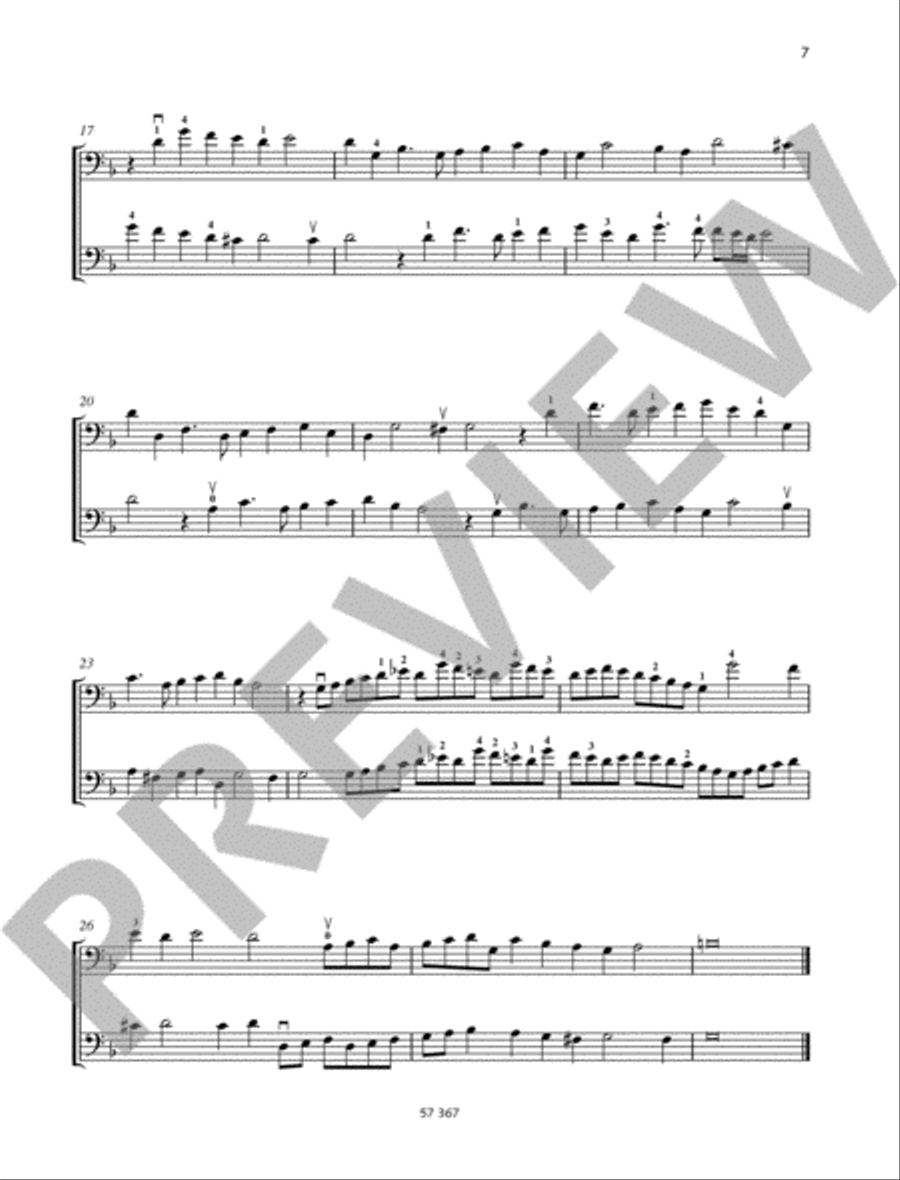 Cello Duets String Duet scores gallery preview page 3