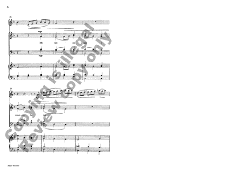 When I Survey the Wondrous Cross 4-Part scores gallery preview page 6