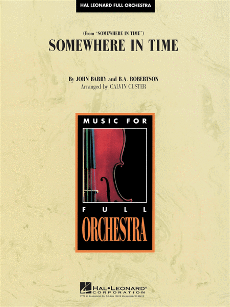 Somewhere in Time Full Orchestra scores gallery preview page 1