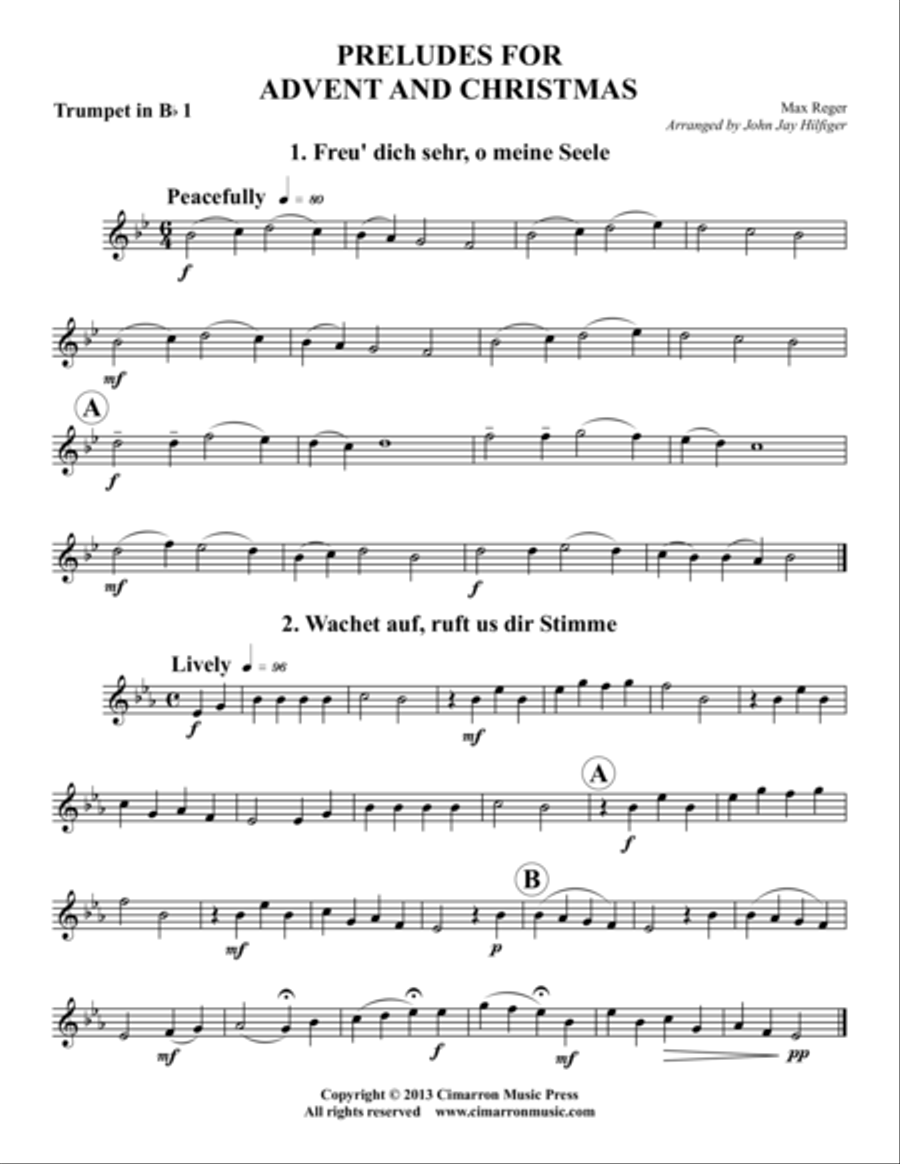 Preludes for Advent and Christmas Brass Quartet scores gallery preview page 5