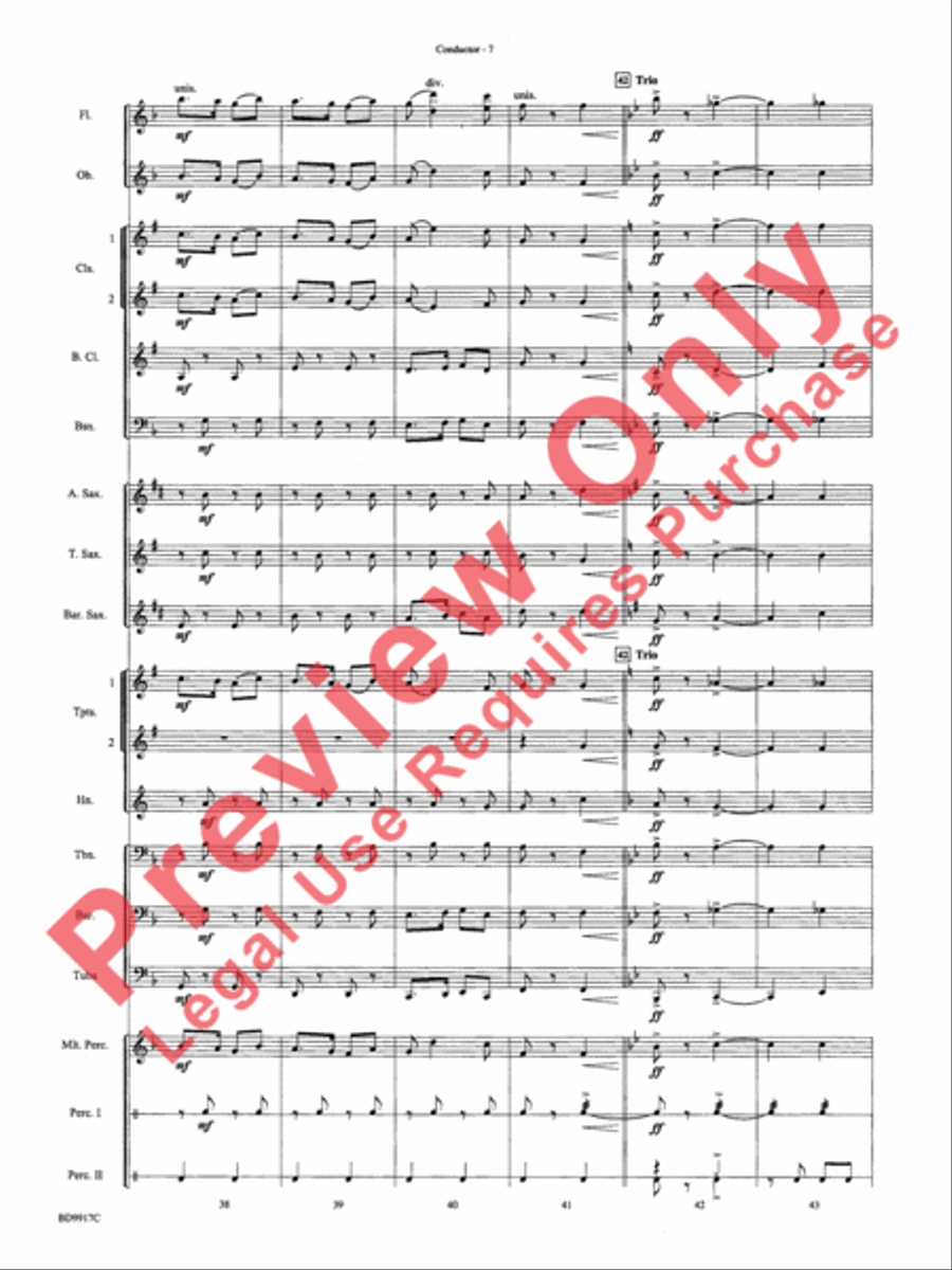 Barnum and Bailey's Favorite Concert Band scores gallery preview page 10