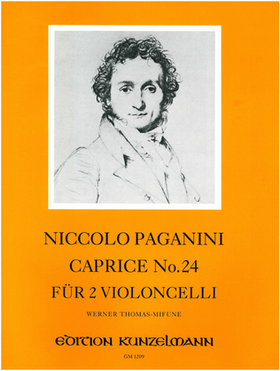 Book cover for Caprice no. 24 for 2 celli