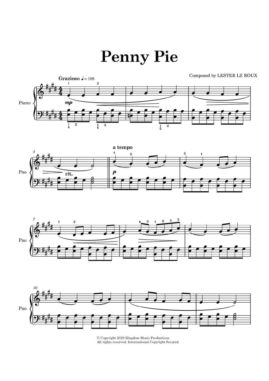 Lullaby: Piano Music for the Newborn Baby Piano Solo scores gallery preview page 6
