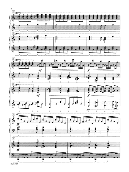 America the Beautiful - Piano Duo (2 Pianos, 4 Hands)