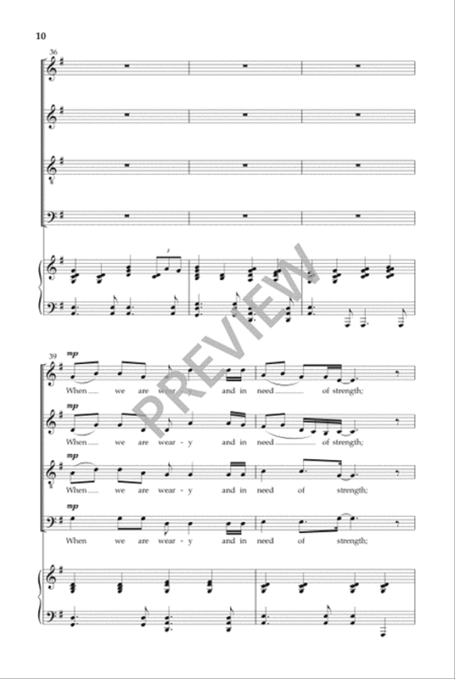 We Remember Them (SATB) 4-Part scores gallery preview page 11