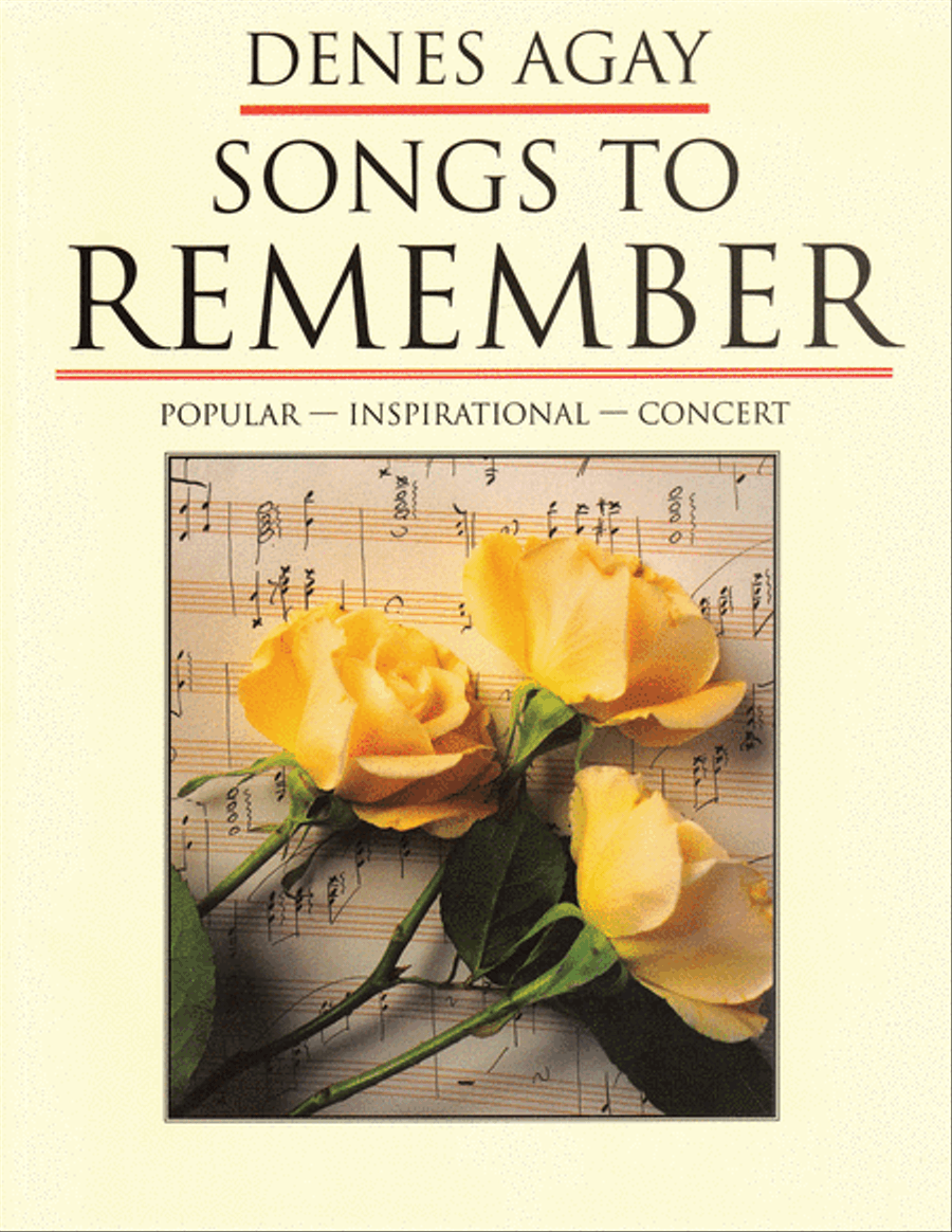 Songs To Remember: Compositions Of Denes Agay Piano scores gallery preview page 1
