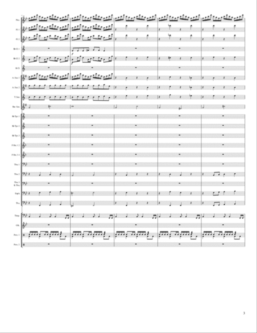 Inside the Cave Concert Band scores gallery preview page 3