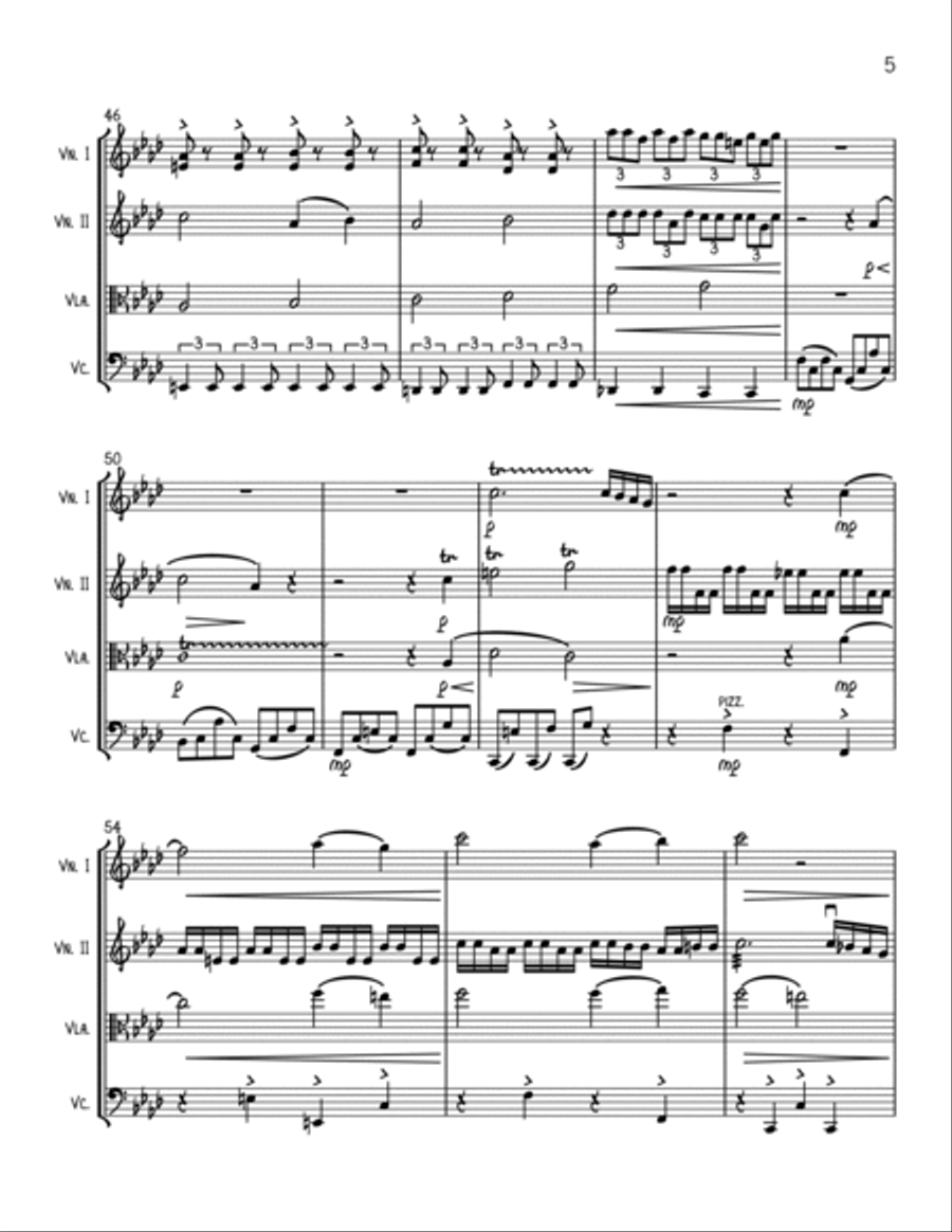 Paint It, Black String Quartet scores gallery preview page 5