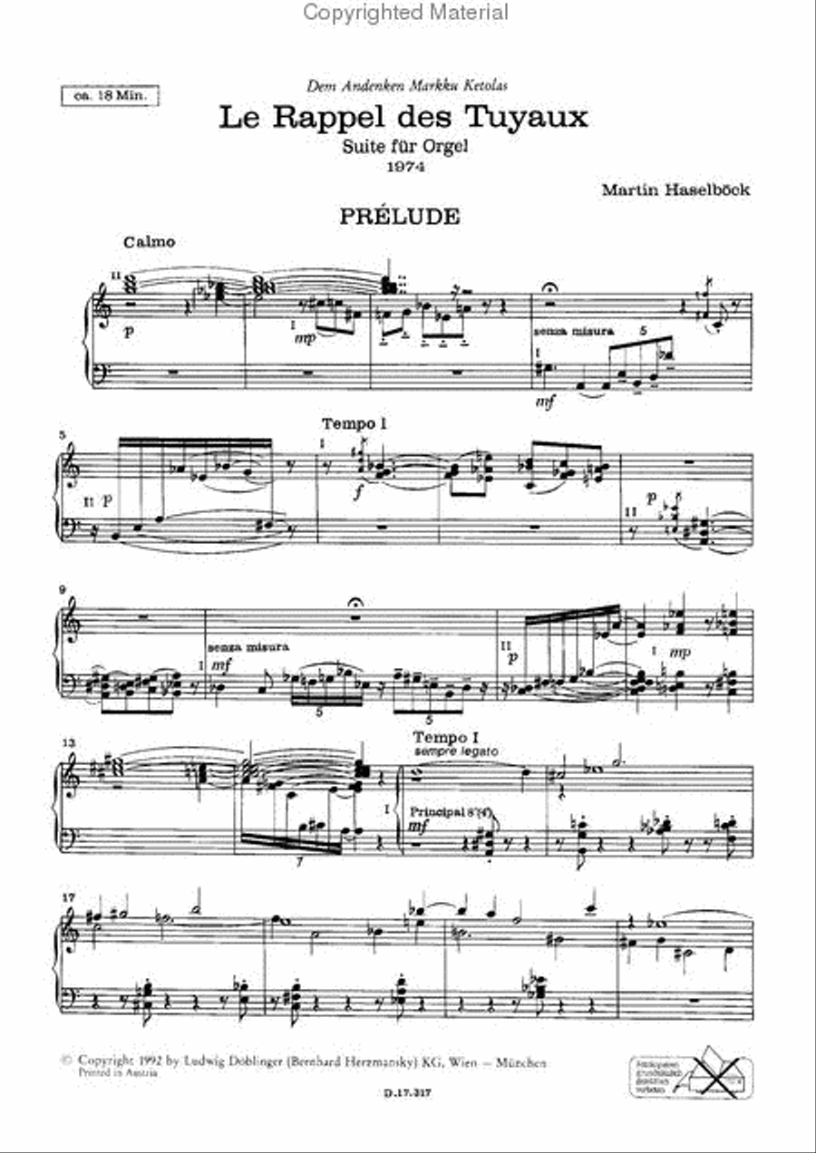 Le Rappel des Tuyaux Organ scores gallery preview page 2