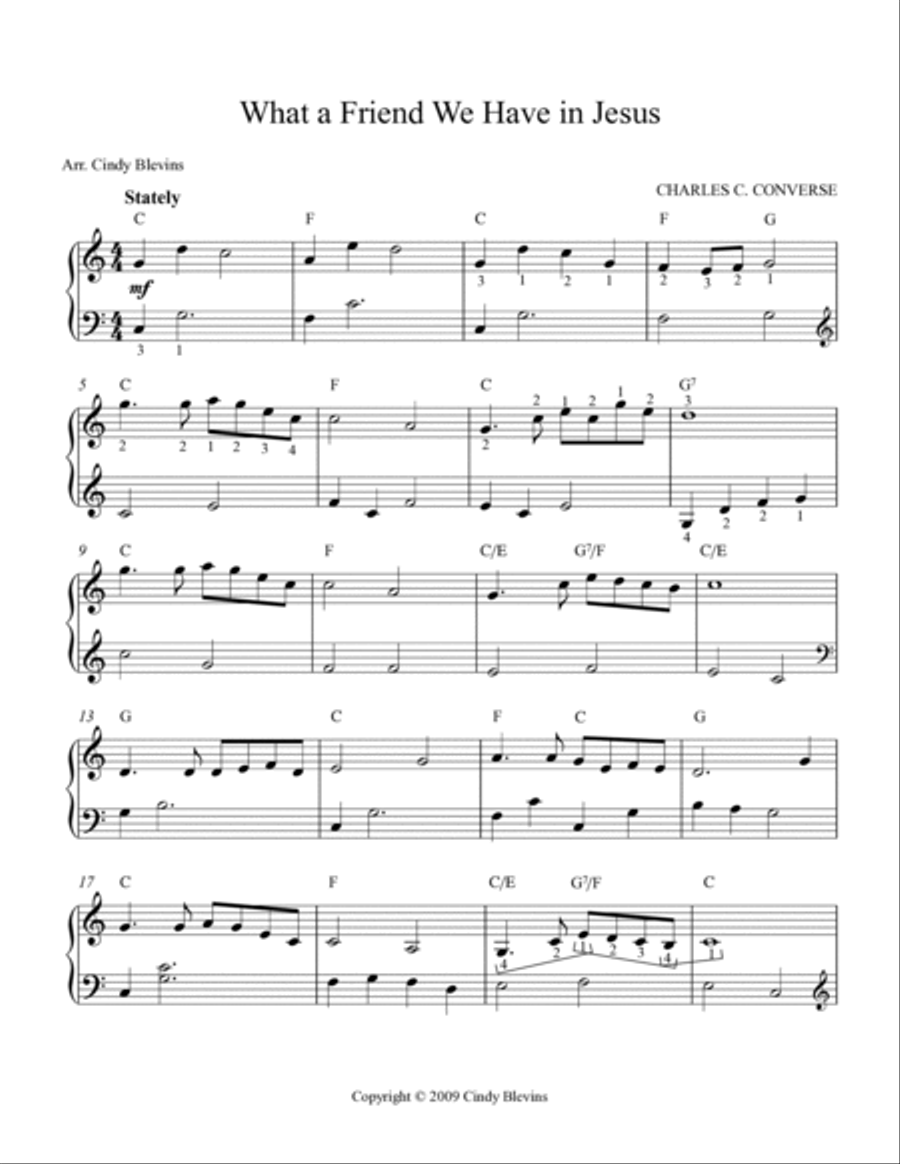 What A Friend We Have In Jesus, for Easy Harp (Lap Harp Friendly) Lap Harp scores gallery preview page 2