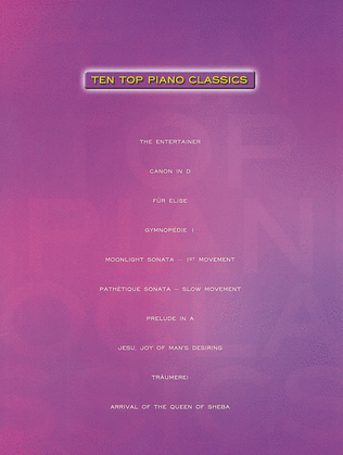 Book cover for Ten Top Piano Classics