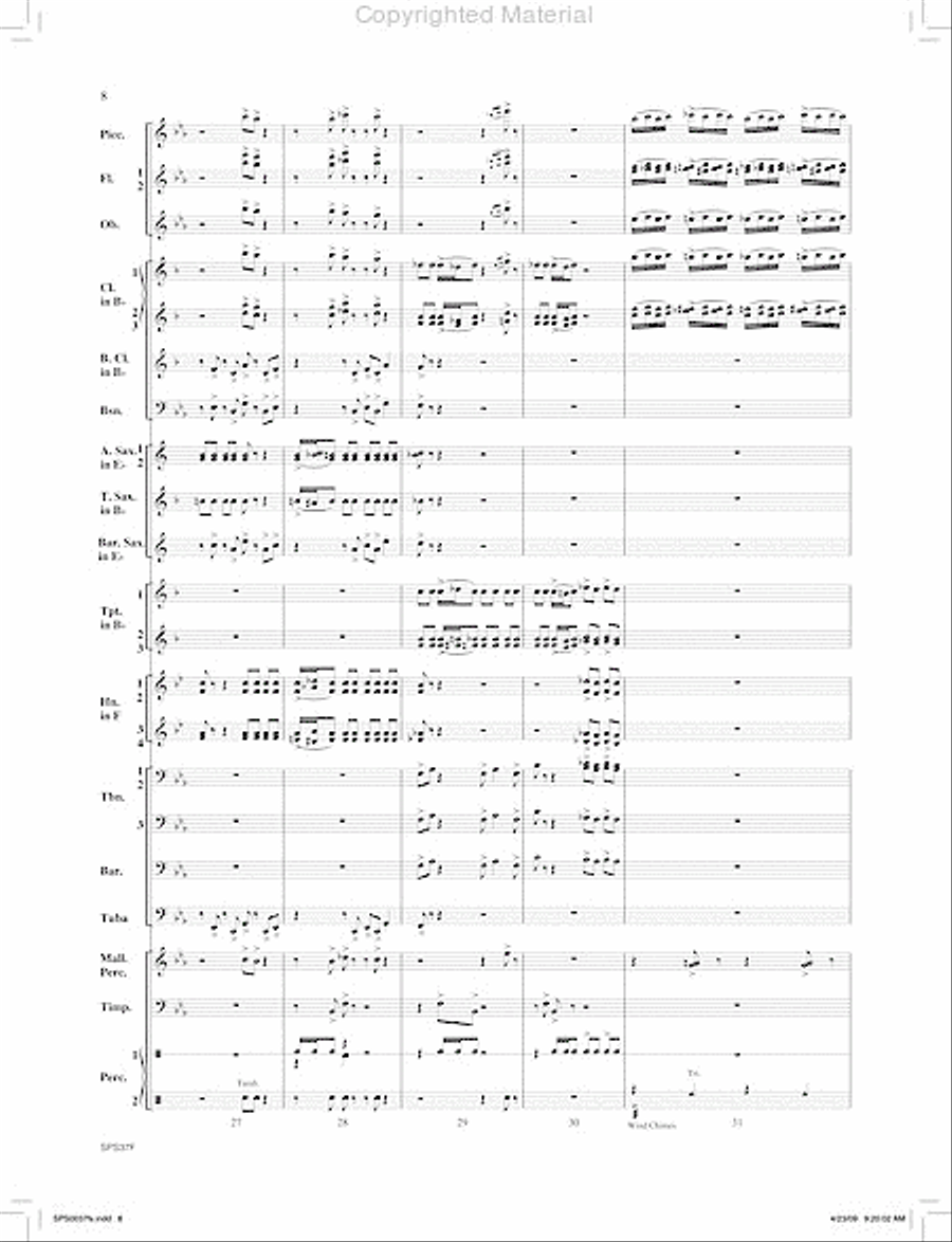 Ricochet Concert Band scores gallery preview page 9