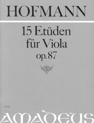 Book cover for 15 Etudes op. 87