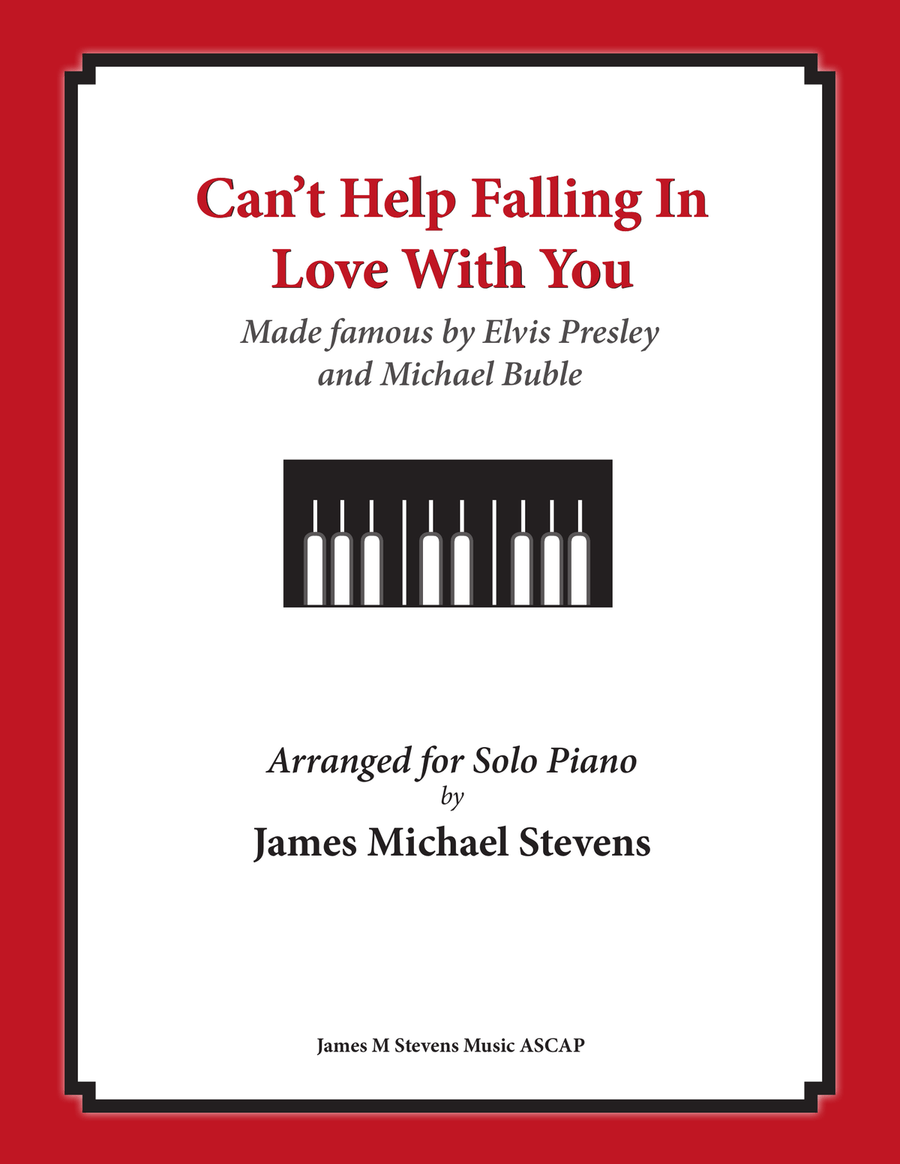 Can't Help Falling In Love Piano Solo scores gallery preview page 1