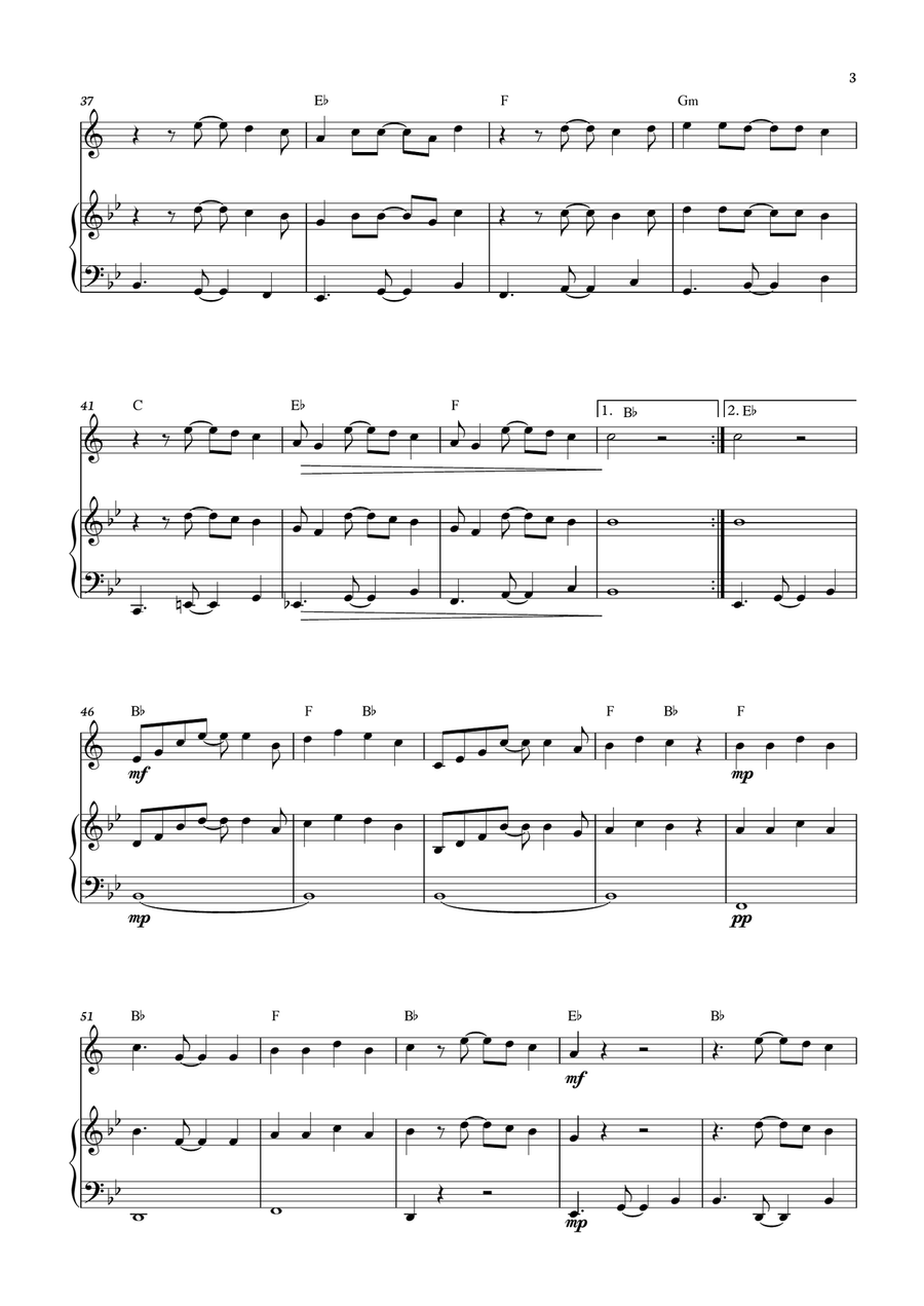 Under The Sea B-Flat Clarinet scores gallery preview page 3