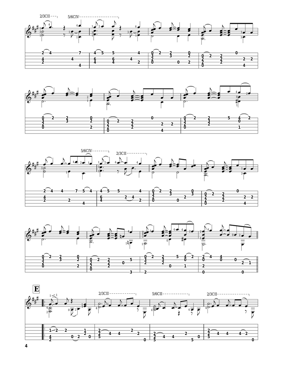 Colors/Dance Guitar Solo scores gallery preview page 4