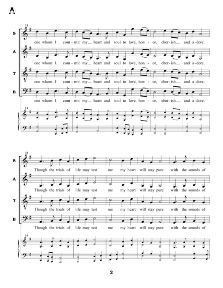 Bell-Tone’s Ring - choral score 4-Part scores gallery preview page 2