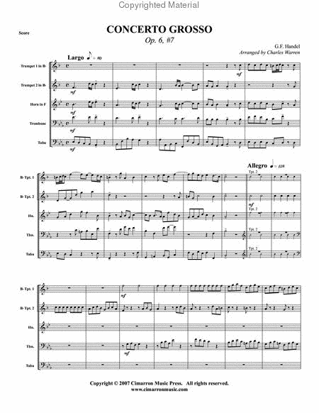 Grand Concerto, Op. 6 No. 7