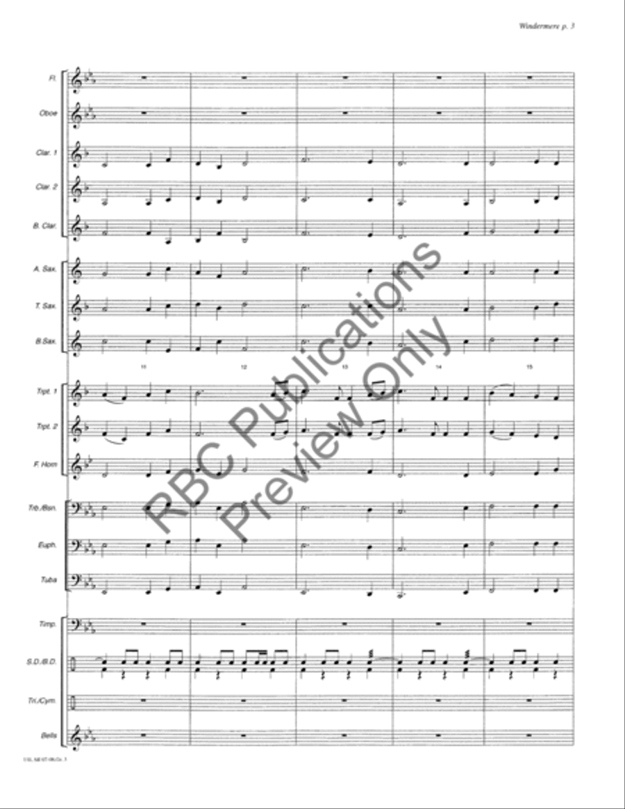 Windermere Windermere Concert Band scores gallery preview page 6