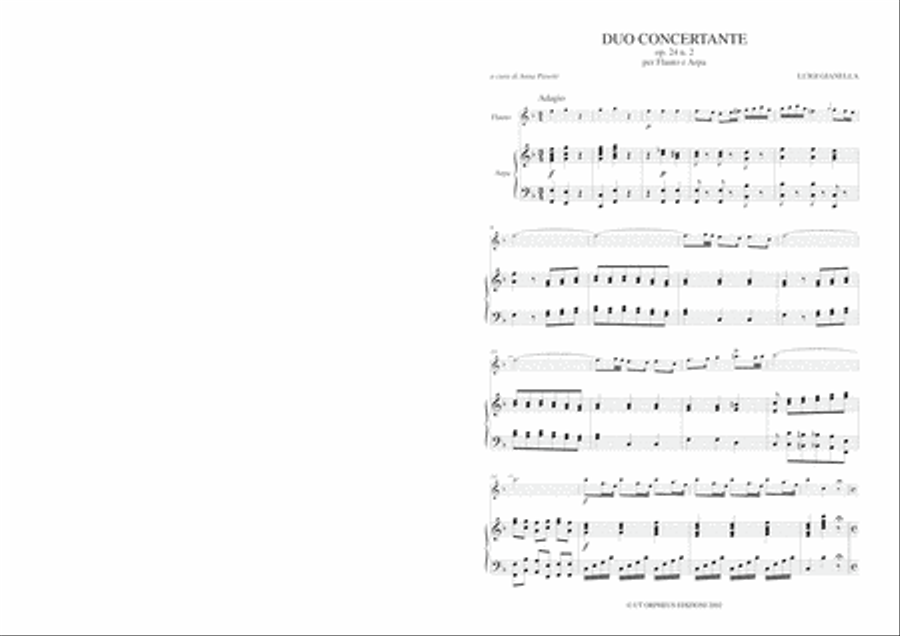 Duo Concertante Op. 24 No. 2 for Flute and Harp Flute scores gallery preview page 2