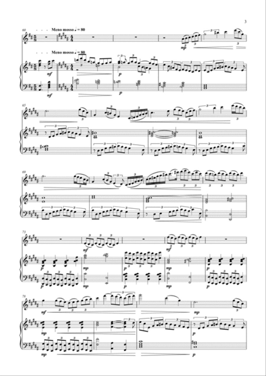 Chasing Clouds Piano scores gallery preview page 5