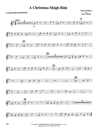 A Christmas Sleigh Ride: E-flat Baritone Saxophone