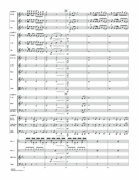 Highlights from Moana - Conductor Score (Full Score)